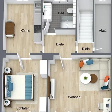 Feddersen Living Moderne - Gemuetlich - Netflix - Voll Ausgestattet - Waschmaschine - Zentral Gelegen *